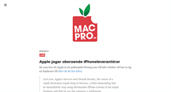 Desktop Screenshot of macpro.se